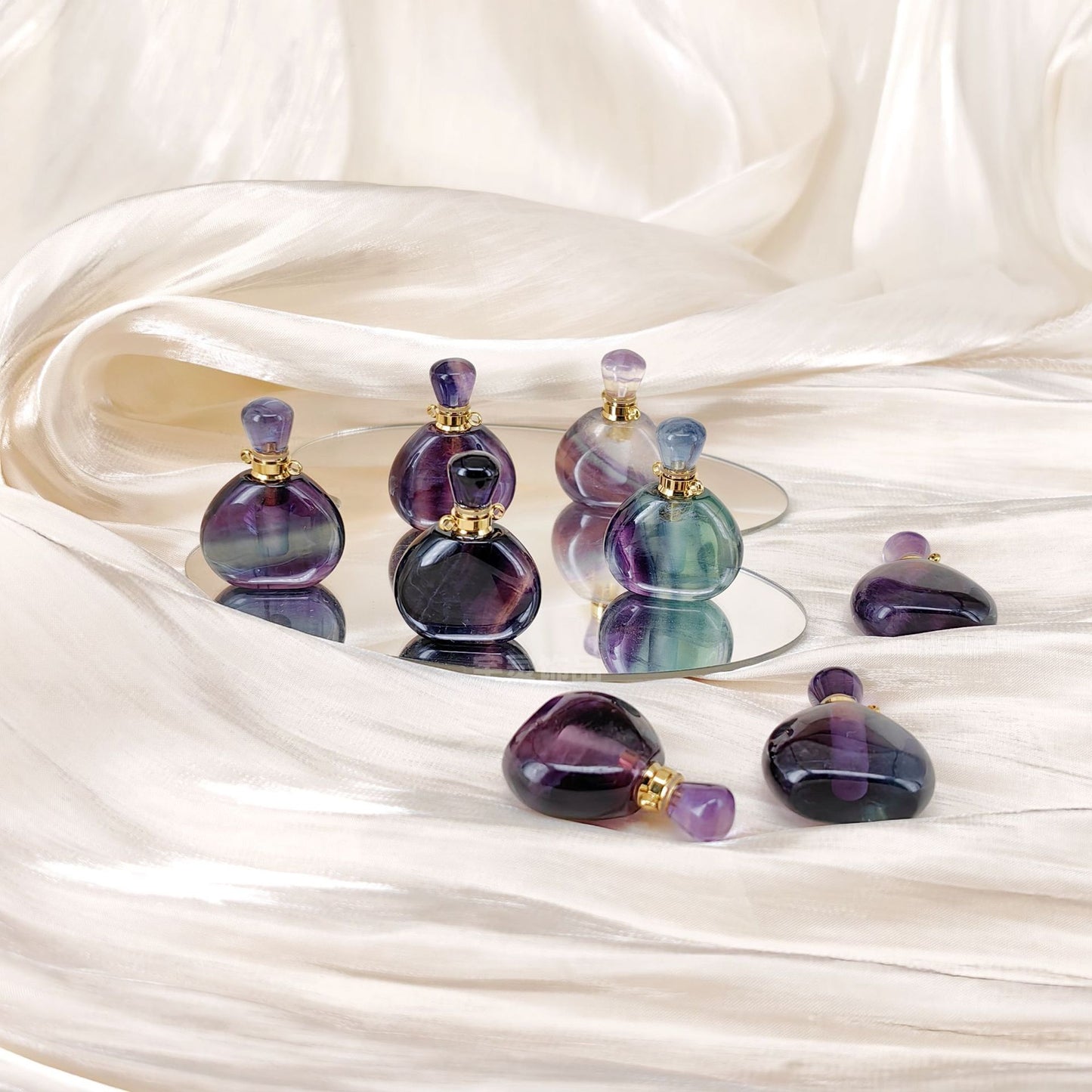 Color Fluorite Essential Oil Bottle-aromatherapy