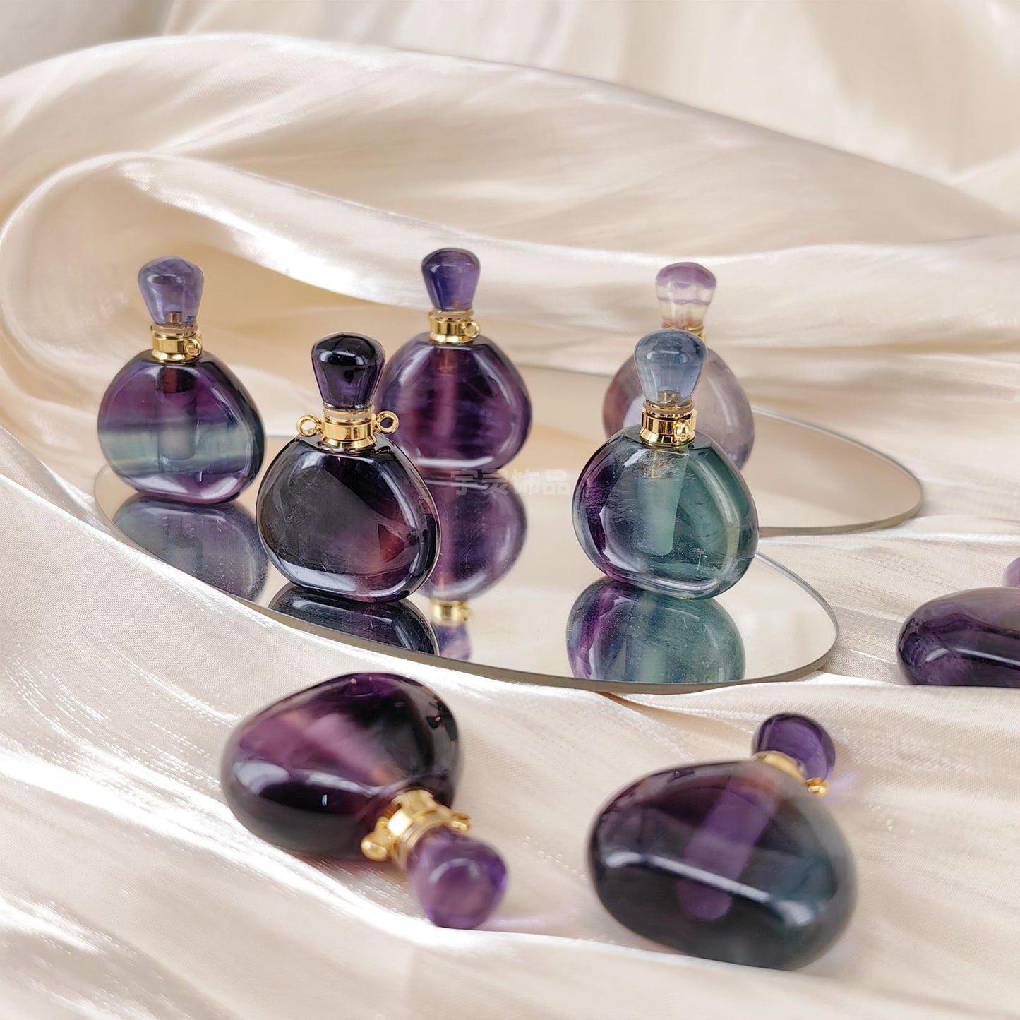 Color Fluorite Essential Oil Bottle-aromatherapy