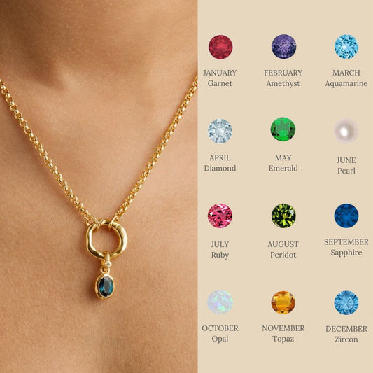 Twelve Birthstones Crystal Necklace