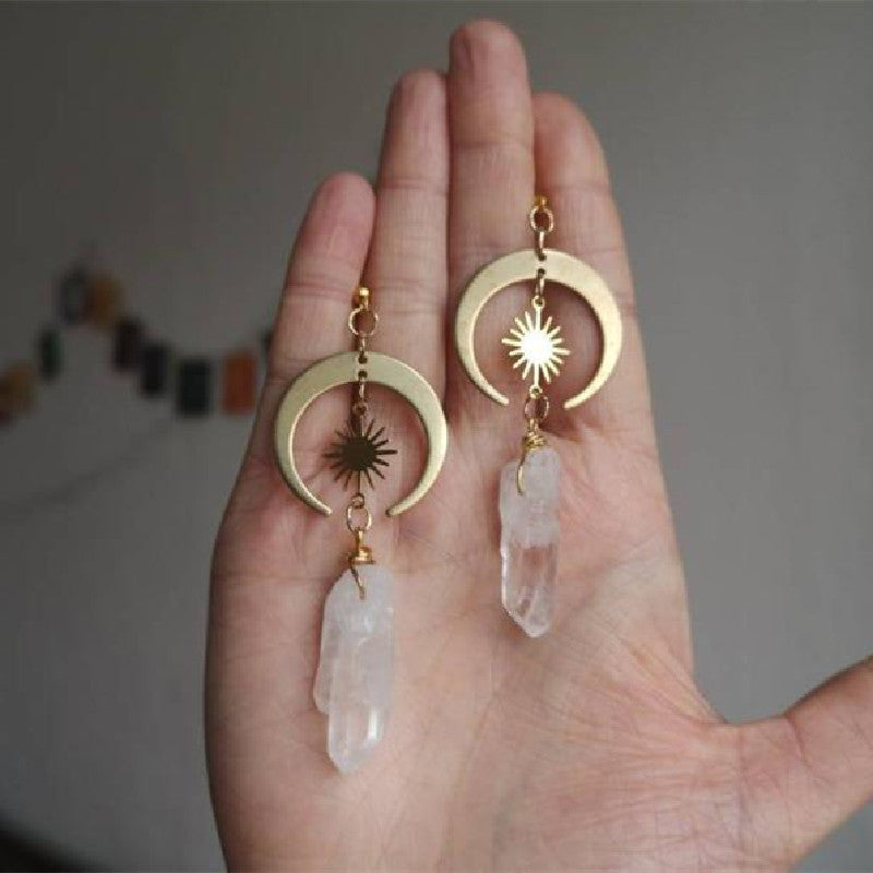 Persian Style Handmade Quartz Stone Earrings