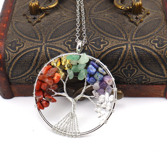 Colorful Tree of Life Handmade Necklace