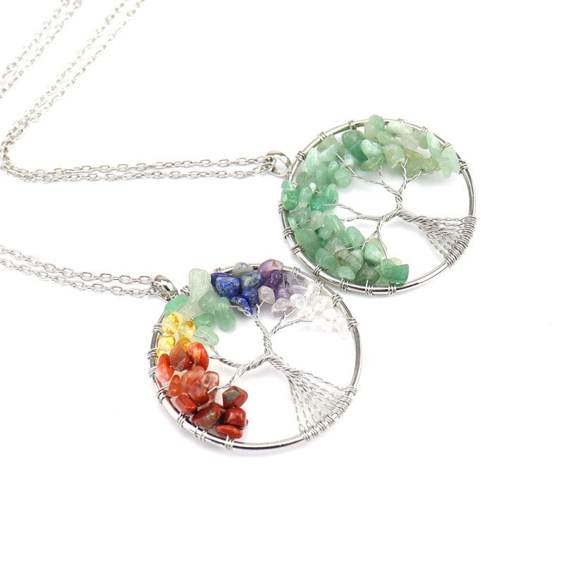 Raw Stone crystal Handmade Necklace - produce Dreams&Future