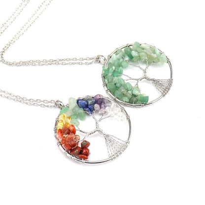 Raw Stone crystal Handmade Necklace - produce Dreams&Future