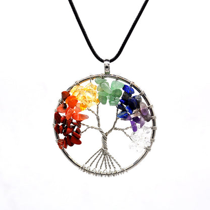 Raw Stone crystal Handmade Necklace - produce Dreams&Future