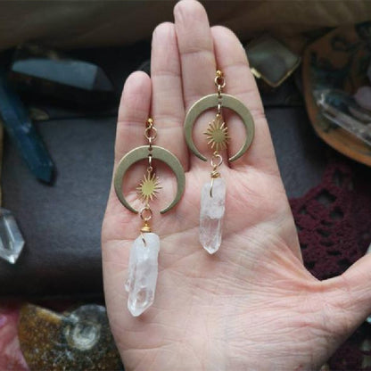 Persian Style Handmade Quartz Stone Earrings